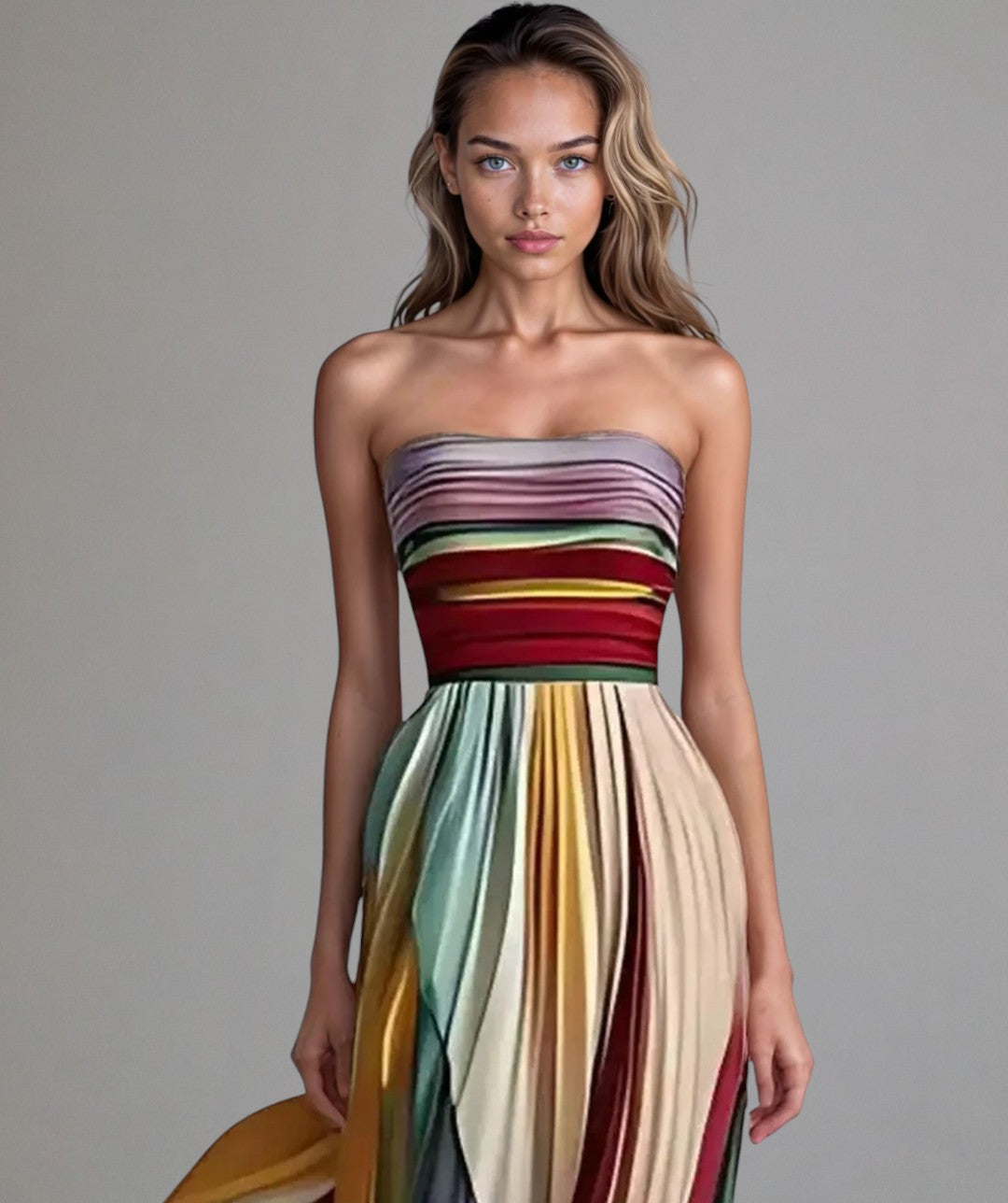 Flora - Colourful Elegant Maxi Dress